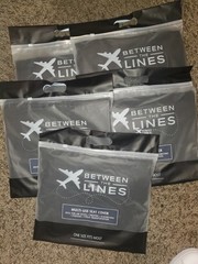Between The Lines Multi-Use Seat Cover For Air Travel, Theaters Lot Of 5