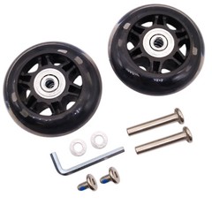 2Set OD 70mm Luggage Suitcase Replacement Wheels Axles Repair Wrench