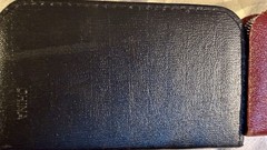 Two Vintage Leather Travel Manicure & Sewing Kits Zip Around
