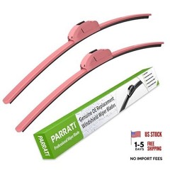OEM QUALITY 24&Prime; + 18&Prime; Premium All-Season Pink Windshield Wiper Blades (Set of