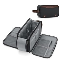 Toiletry Bag for Men Hanging Travel Toiletry Bag, Extra Electronic Large Grey
