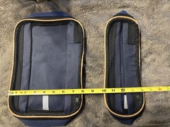 AARP 2 Piece Travel Packing Cube Set Navy Blue Mesh Organizer Luggage Bags