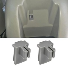 OICCTBF 2PCS Cup Holder Latch,ABS Plastic Rear Center Console Seatrest GRAY