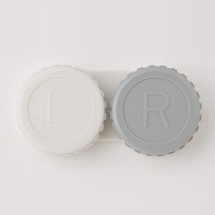 2pcs Set MUJI Soft Contact Lens Case Made in Japan 27×57mm Travel Storage Box Ne