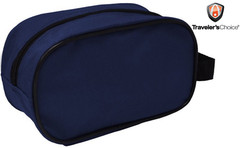 U.S. Traveler San Reno Utility Kit Shaving Toiletry Cosmetic Organizer Bag Blue