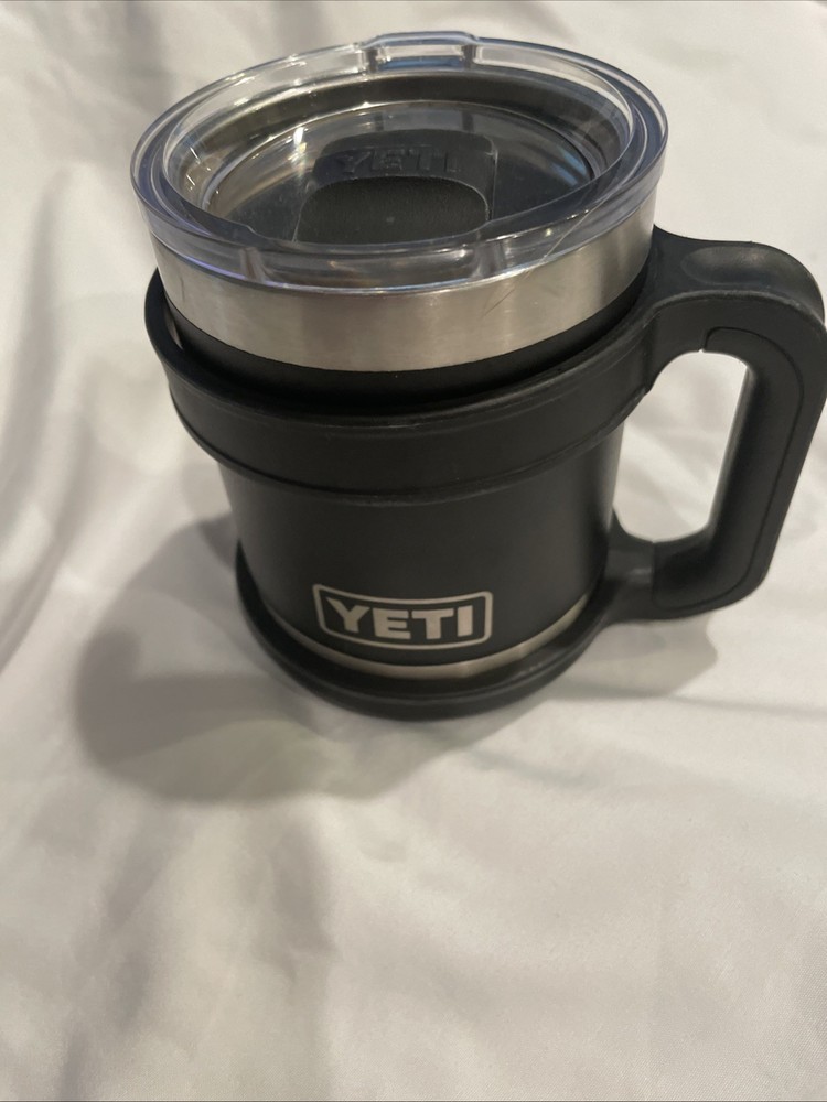 Yeti Preowned Mug Cup with Cup Holder Black 8oz