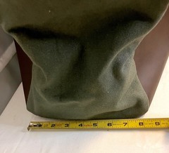 Origaudio Finley Mill Green Canvas Brown Faux Leather Cincinnati Reds Duffle Bag