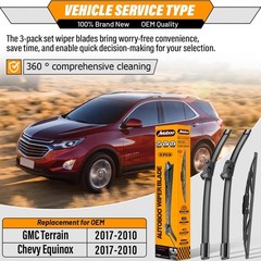 OEM Windshield Wiper Blade Replacement for GMC Terrain Chevy Equinox 2010-201…