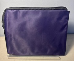 TUMI for Delta Purple/Black Lining Case Zip Toiletries Cosmetic Travel Kit Bag