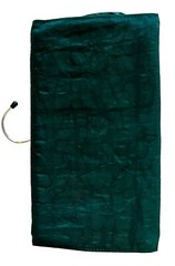 GREY FLANNEL Green Foldable Travel Bag W/3Pocket Folds to Pouch(Jewelry,Make up)