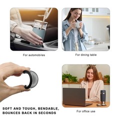 BWBWND 2 PCS Cow Print Car Cup Holder, 2.76 Inch Waterproof Anti