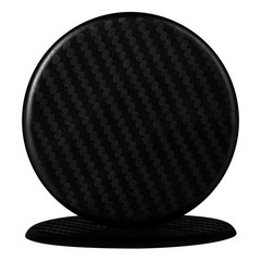 True Line Automotive Carbon Car Cup Holder Insert – Pack of 2 Black