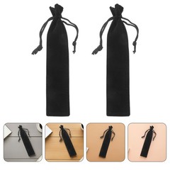 30 Pcs Thick Lint Pencil Pouches Drawstring Pen Bags For Women School Office Use