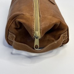 Colombian Bags Co. Leather Travel Bag Kit Buttersoft Calfskin Brown Zip