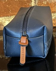 Cole Haan Travel Bag FULL Amenity Dopp Toiletry Business 1st Class Airline Blue