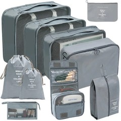 Travel Packing Cubes Set Luggage Organizer Bags Suitcase Storage Pouches 10PCS