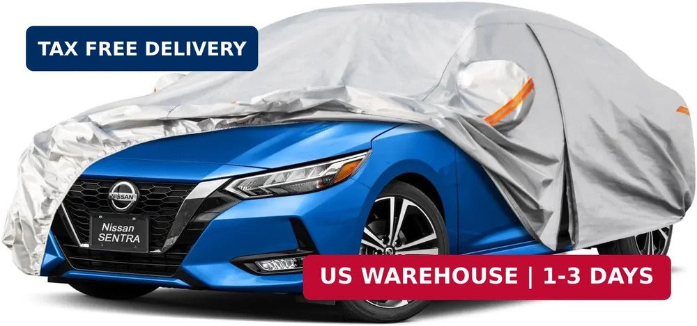 6 Layers Waterproof Car Cover for Nissan Sentra 2000-2026 | Thick composit
