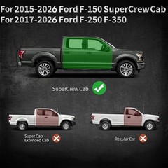 6&Prime; Running Boards Side Steps For 2015-2024 Ford F-150 Super Crew Cab Nerf Bars.