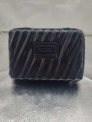 TUMI for Delta Hard Shell Amenity Travel Case Kit Zippered Pouch Case Only 7”x5”