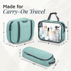 Stylish Toiletry Bag Bundle | Hanging Organizer, TSA Pouches