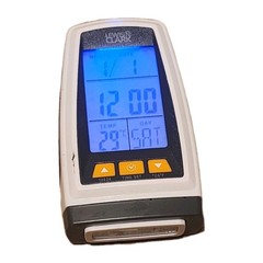 Lewis N Clark Digital Flashlight Travel Alarm Clock White LED AAA Battery Powere
