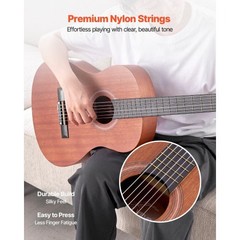 Classical Guitar, 36 Inch, Wood Classical Guitar Starter Kit for Beginners, with