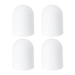 4Pcs Travel Bottle Covers Silicone Toiletry Sleeves White Large 1.67&Prime; Dia