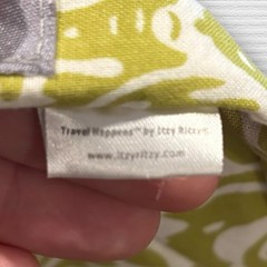 Itzy Ritzy Travel Happens Wet Bag Green Damask Reusable Baby Toddler 11×14”