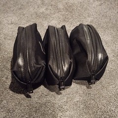 Tumi For Delta Black Travel Toiletry Bag Lot of 3