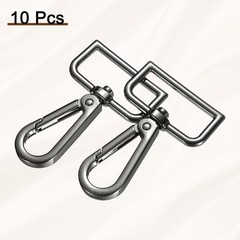 10pcs Metal D Ring for Quick Hook 1.26&Prime; 360° Gunmetal