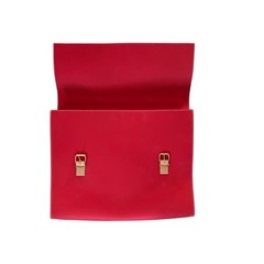 Rudi Rabitti Collections Made In Italy Leather Trim Computer Doc Travel Case Red