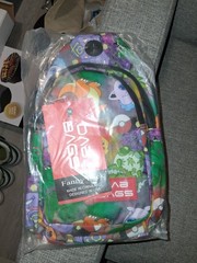 Dab Bags Sling Bag Multicolor Pokémon Print Adjustable Strap Zipper Accent