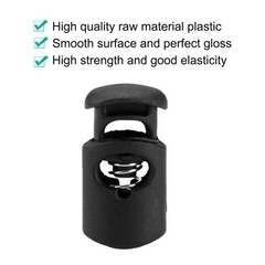 4mm Plastic Diameter Knee Spring String Stop Lock Cable 12pcs