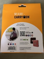 Miami CarryON – Foldable Handbag – Carry On Bag – NEW – 16&Prime; x 12&Prime; x 5&Prime; Burgundy