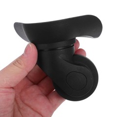 2Pcs Durable Swivel Luggage Replacement Wheels for Travel Bags Black Material