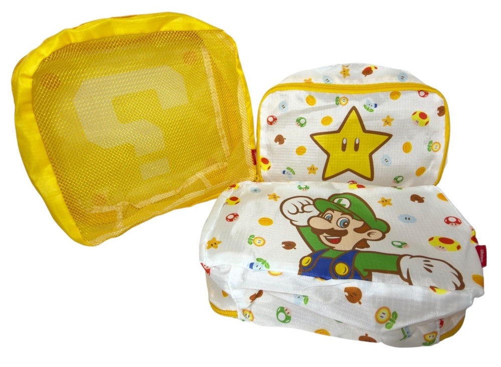 Nintendo Packing Cubes 3 Piece Travel Organizer Set Pack It Luggage Storage NWOT