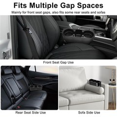 EEEKit Car Cup Holder, Seat Seam Wedge Cell Phone M, Black