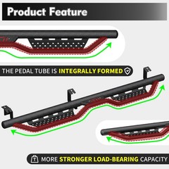 Running Boards For 2005-2023 Toyota Tacoma 4 Doors Double Cab Side Steps Bars
