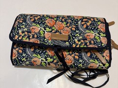 Ollie & Olivia Hanging Travel Organizer Vibrant Floral Pattern 4 Pockets 12×30