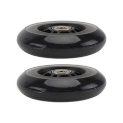1 Pair Silent Wheel Wheels Beanie Liners Black for Inline Skate Scooter