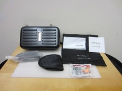 Salvatore Ferragamo Travel Kit Hard Case Black With Amenities for EVA AIR
