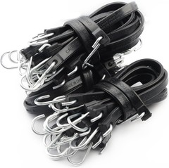30PCS 31&Prime; Rubber Tarp Straps with 150% Max Stretch, 100% EPDM 31inch, Black