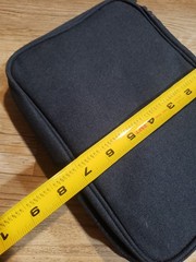Bevegekos Navy Blue Travel Tech Organizer Case Double Zip Pouch W Wrist