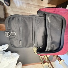 Coach Red Nylon Unisex Hanging Travel Toiletry Organizer Bag