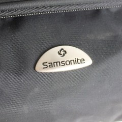 Samsonite Black Nylon Waterproof Travel Storage Toiletries Zipper Bag Pouch