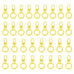 For Lobster Claw, Keychain with Hooks, 30 Pieces, Yellow