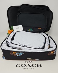 🌟🌷NWT Coach Packing Cube Set with Travel Patches (3 Piece Set) *AUTHENTIC *