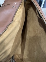 mark and Graham Leather Zipper Overnighter Travel Carry on Weekender monogrammed