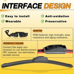AUTOBOO 26&Prime; 16&Prime; Windshield Wiper Blades Set OEM Quality Premium