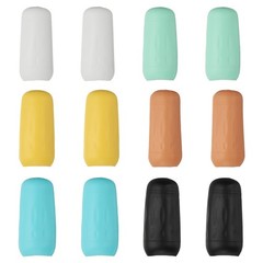 12 Pcs Silicone Bottle Covers, Yellow/Green/Blue/Pink/Black/White